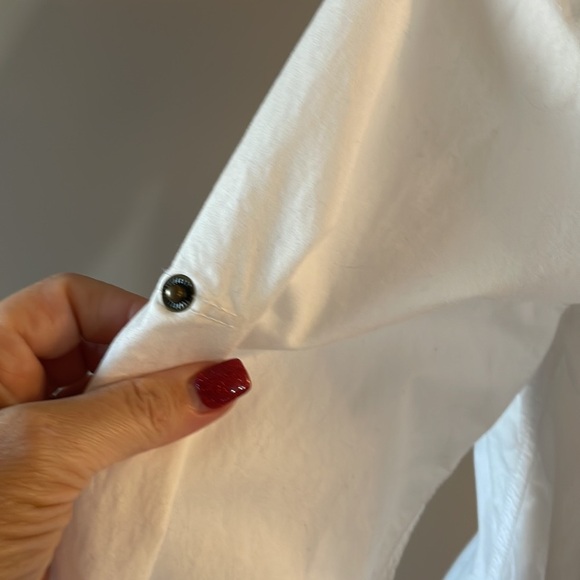 Michael Kors woman’s spring summer white 100% cotton jacket lightweight hood XS - Picture 4 of 15